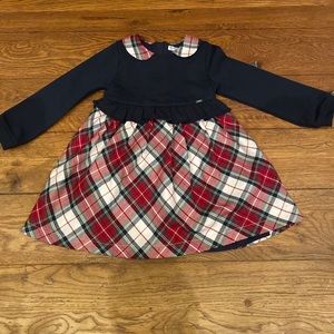 Mayoral blue and plaid dress